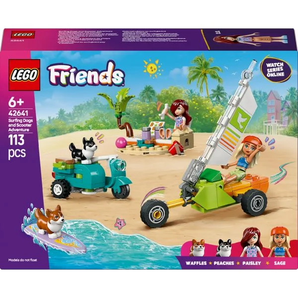 LEGO Friends Cães Surfistas e Aventura de Vespa - 42641