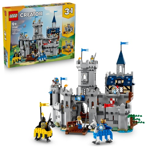 LEGO Creator 3in1 Castelo Medieval com Cavaleiro e Cavalo - 31168