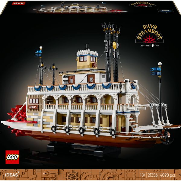 LEGO Ideas Barco a Vapor Fluvial - 21356