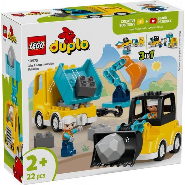 LEGO Duplo Town Veículos de Construção 3 em 1 - 10475