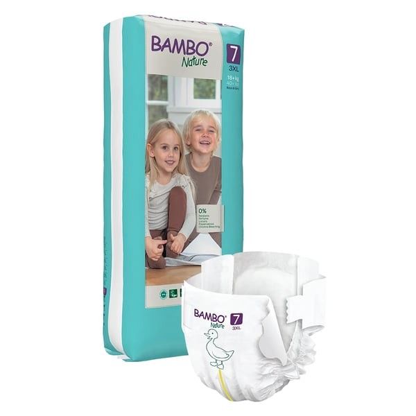 Fraldas Bambo Nature T7 (18Kg+) 40 unidades