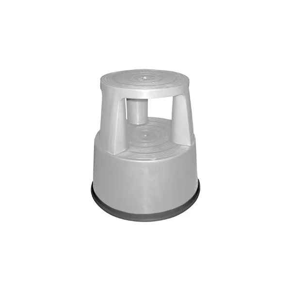 Q-Connect Tamborete com Rodas Cinza - 25381