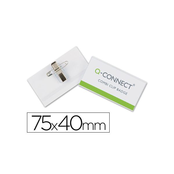 Q-Connect Identificador c/ Mola 40x75mm Pack 50 Un.