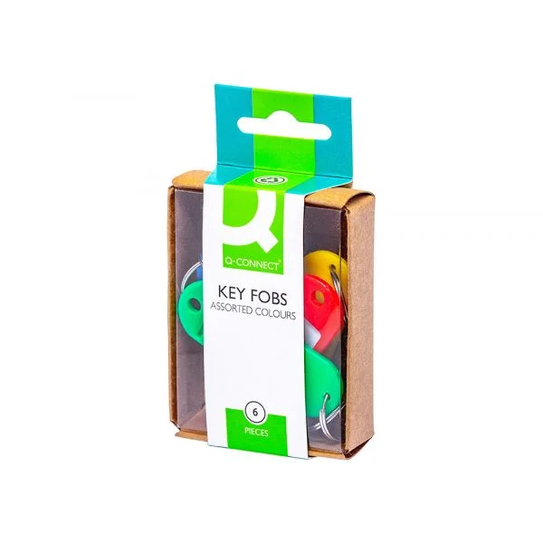 Q-Connect Porta Chaves Blister 6un Cores Sortidas