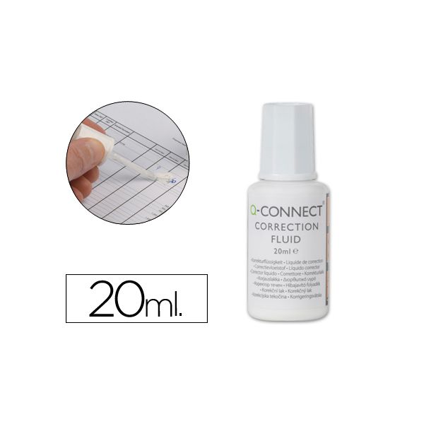 Q-Connect Corretor Pincel 20ml 1 Un.
