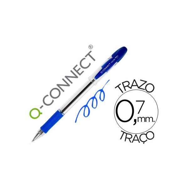 Q-Connect 12 un. Esferográficas Delta Azul - KF-00376