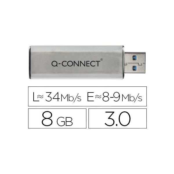 Q-CONNECT Pen Drive Usb Flash 8GB 3.0 - OFF075564CE