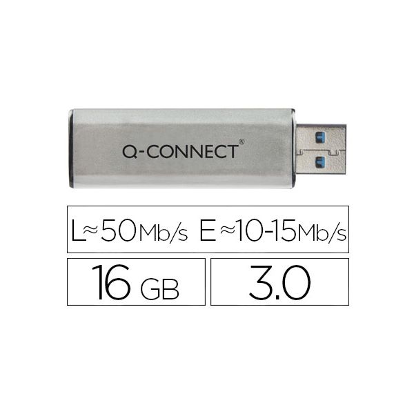 Q-CONNECT Pen Drive Usb Flash 16Gb 3.0 - OFF075565CE