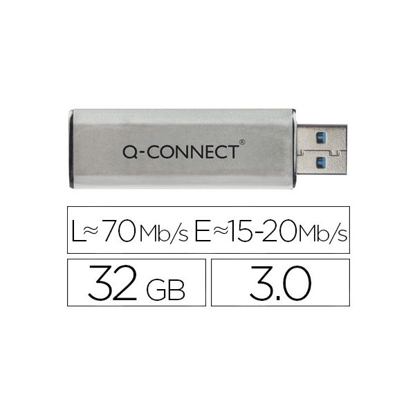 Q-CONNECT Pen Drive Usb Flash 32GB USB 3.0 - OFF075566CE