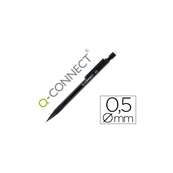 Q-connect 10 Un. Lapiseira 0.5 mm com 3 Minas Corpo Preto c/ Clip Preto - KF18046