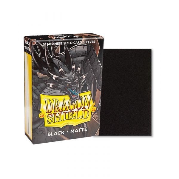Arcane Tinmen Dragon Shield Matte Small Sleeves Black (60 Sleeves)