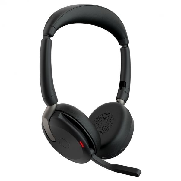 Jabra Evolve2 65 Flex Duo WLC UC Stereo com Bluetooth e USB-C Preto