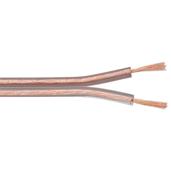 MicroConnect AUDSPEAKER7-100 Cabo de Coluna Transparente 100m
