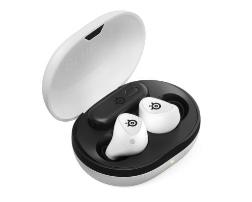 Steelseries Arctis Gamebuds com USB-C e Bluetooth, Preto e Branco