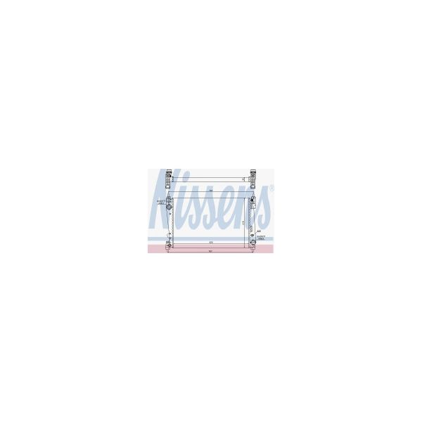 NISSENS - 61916 - Radiador, arrefecimento do motor - 5707286199002