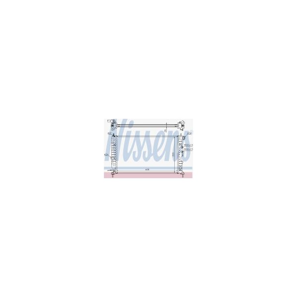 NISSENS - 630121 - Radiador, arrefecimento do motor - 5707286208568