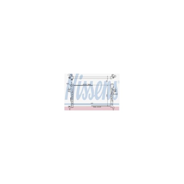 NISSENS - 63094 - Radiador, arrefecimento do motor - 5707286209640