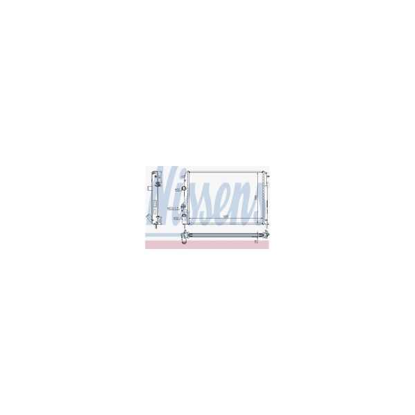 NISSENS - 63896A - Radiador, arrefecimento do motor - 5707286214668