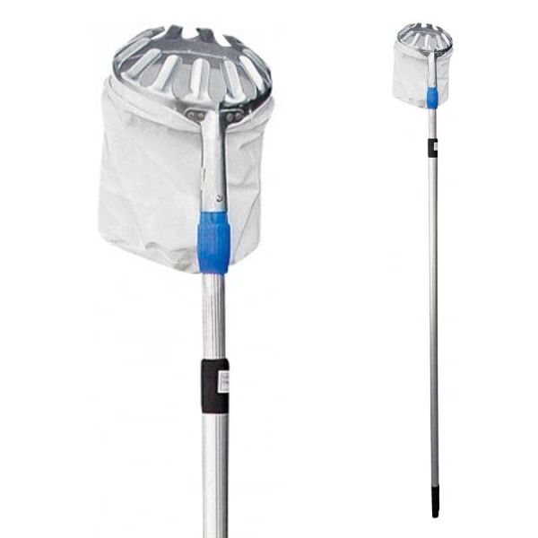 GRO Recolhedor de Frutas Telescópico Extensível 130-240cm Preto Ref. 74989