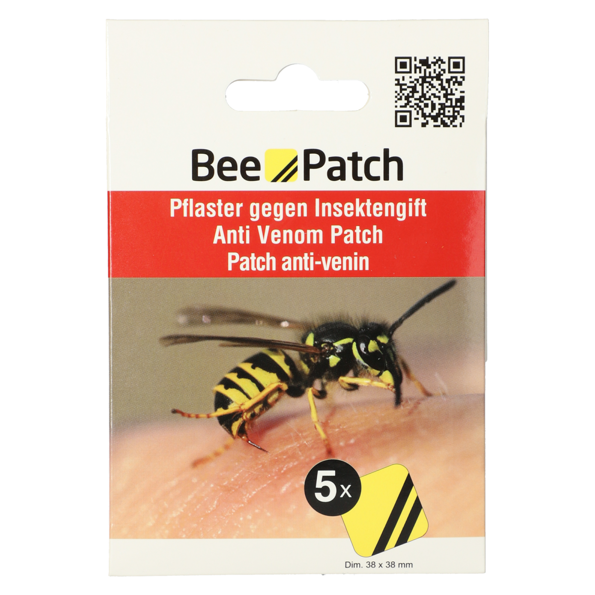 Bee Patch Adesivo Contra Veneno de Abelhas e Vespas x5