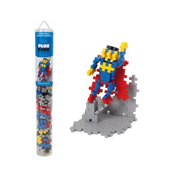 Plus-Plus Tubo Super Herói 100 peças