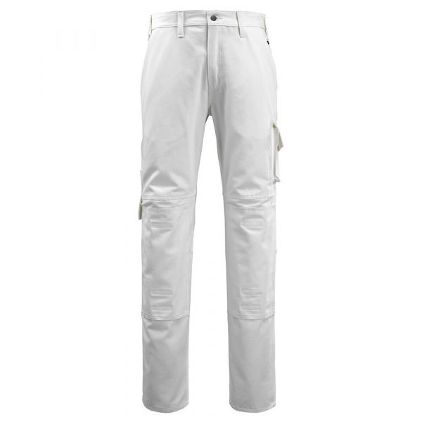 Mascot Workwear 14579 Big Trousers With Knee Pad Pockets Branco 64 / 32