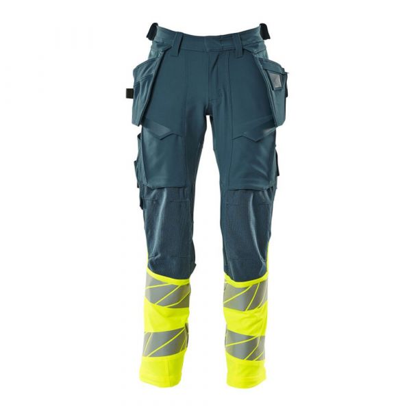 Mascot Accelerate Safe 19131 Big Trousers With Hanging Pockets Amarelo 56 / 32