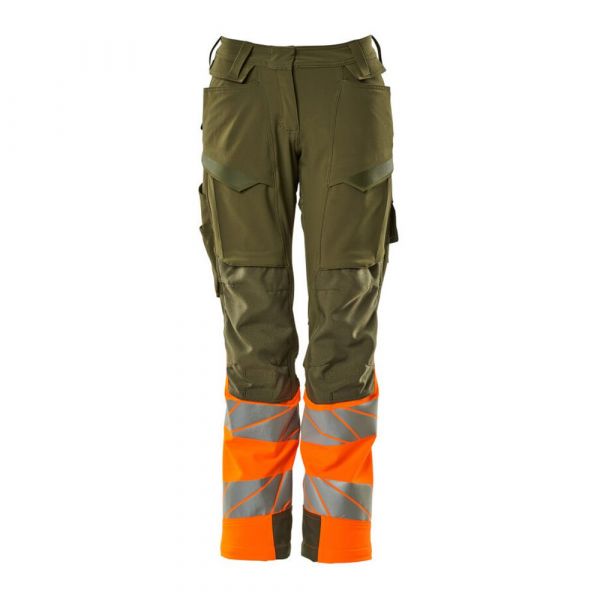 Mascot Accelerate Safe 19178 Big Trousers With Knee Pad Pockets Verde 52 / 32