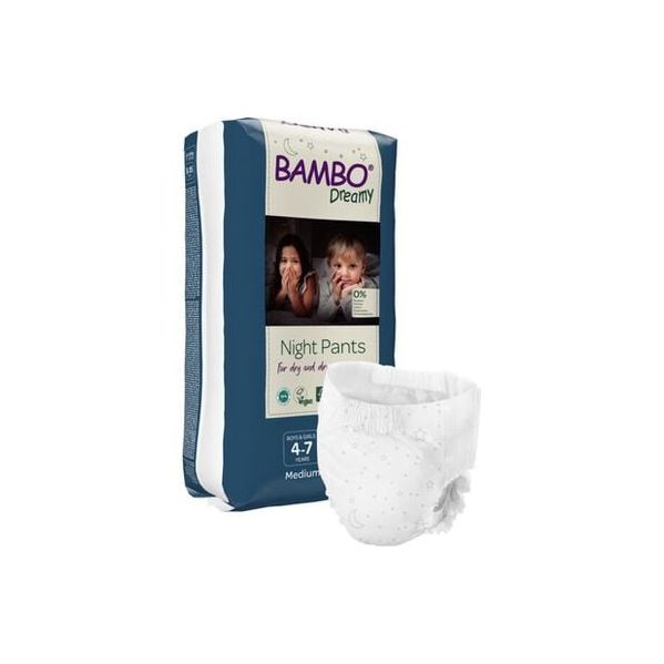 Bambo Dreamy Fraldas Cueca Noturnas Unissexo Bambo Dreamy 15 a 35kg (10 Un)