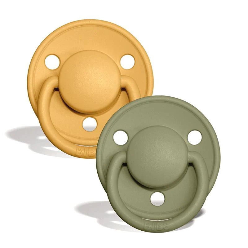 BIBS DE LUX Chupetas Silicone 0-3 anos Honey Bee/Olive x2