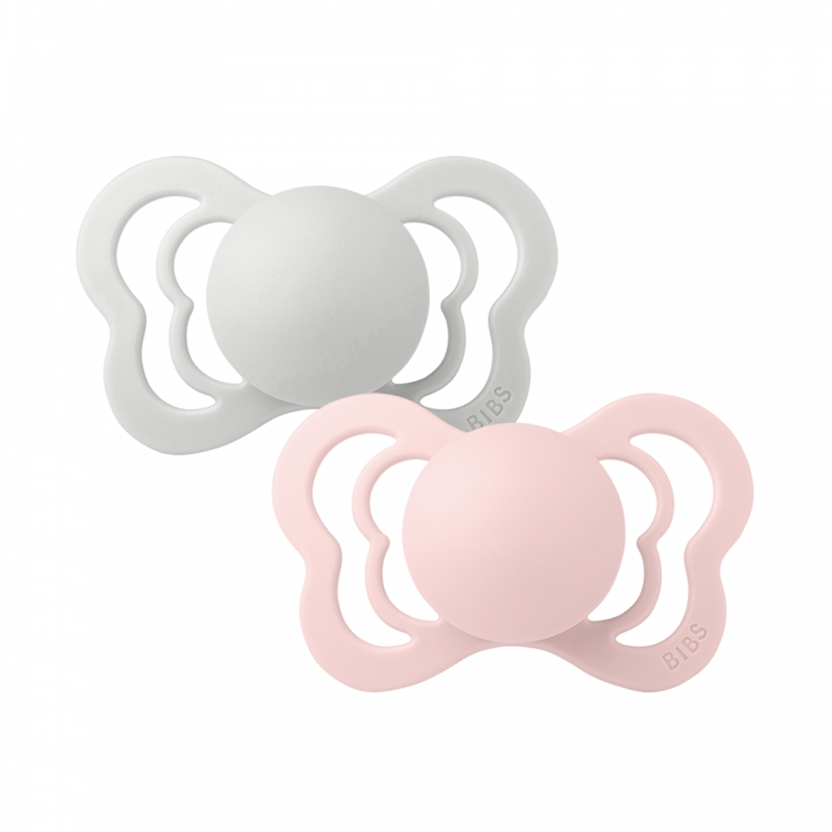 Bibs Couture 2 Chupetas Látex 0-6M Haze / Blossom