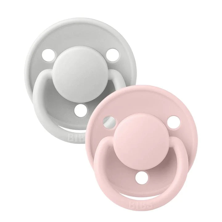 BIBS De Lux Chupetas 0-6 Meses Haze/Blossom x2