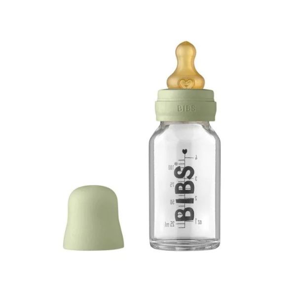Bibs Biberão de Vidro Tetina Látex 110ml Sage