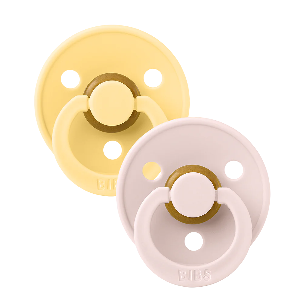 BIBS Chupetas 0-6 Meses Butter/Petal x2 | Conforto Natural