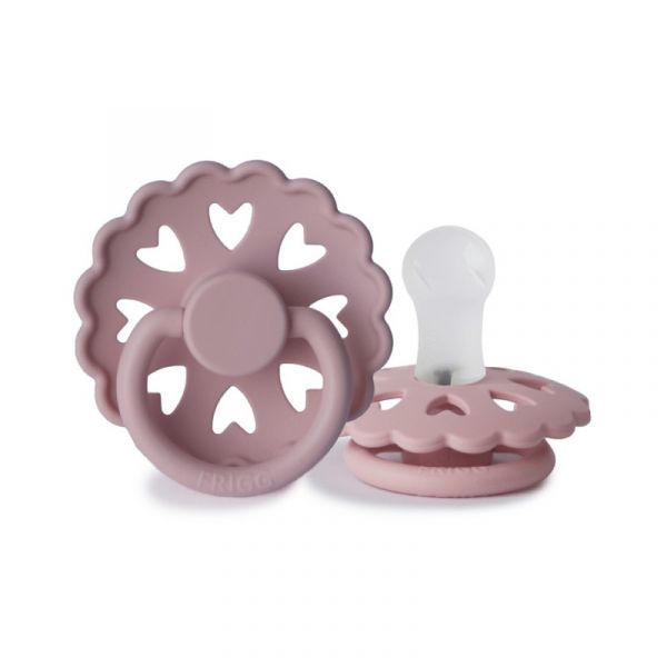 Frigg Fairytale Chupeta Silicone Lilás/rosa 0-6M