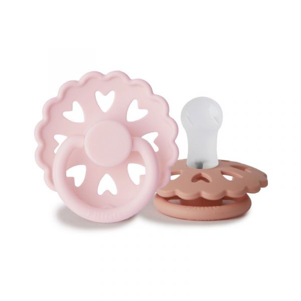 Frigg Fairytale Chupeta Silicone Rosa Bebé/coral 0-6M