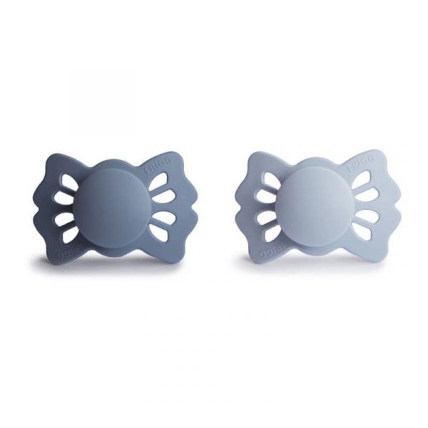 Frigg Lucky 2 Chupetas Silicone Slate e Powder Blue 0-6M