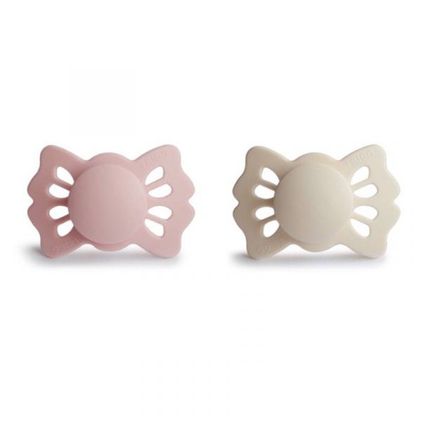 Frigg Lucky 2 Chupetas Silicone Cream e Blush 0-6M