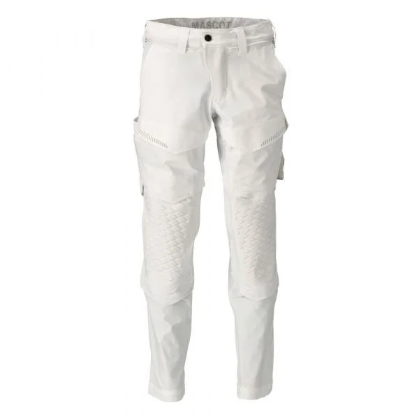 Mascot Customized 22079 Big Trousers With Knee Pad Pockets Branco 49 / 35