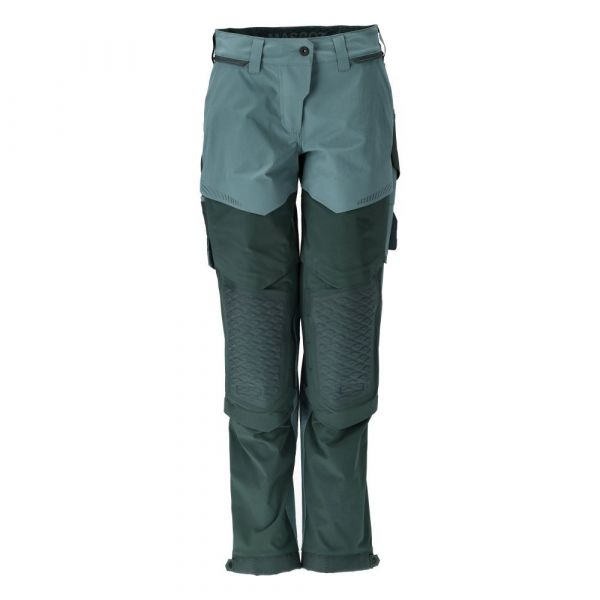 Mascot Customized 22278 Big Trousers With Knee Pad Pockets Verde 38 / 30