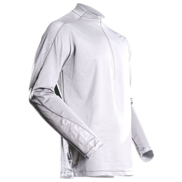 Mascot Customized 22681 Long Sleeve Shirt With Half Zipper Branco 2XL