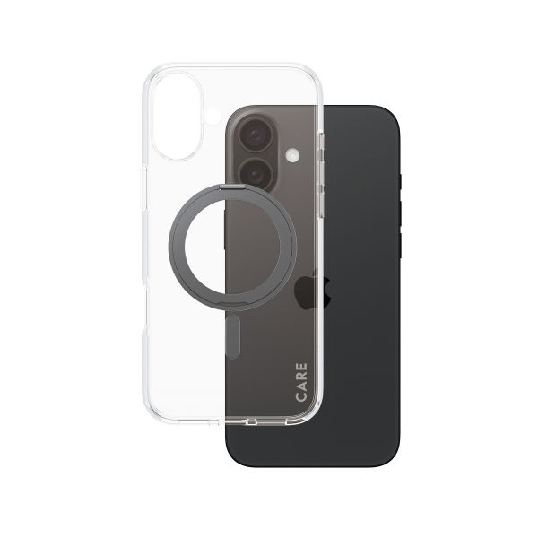 PanzerGlass Capa Protetora com MagSafe e Suporte para iPhone 16 Plus Preto