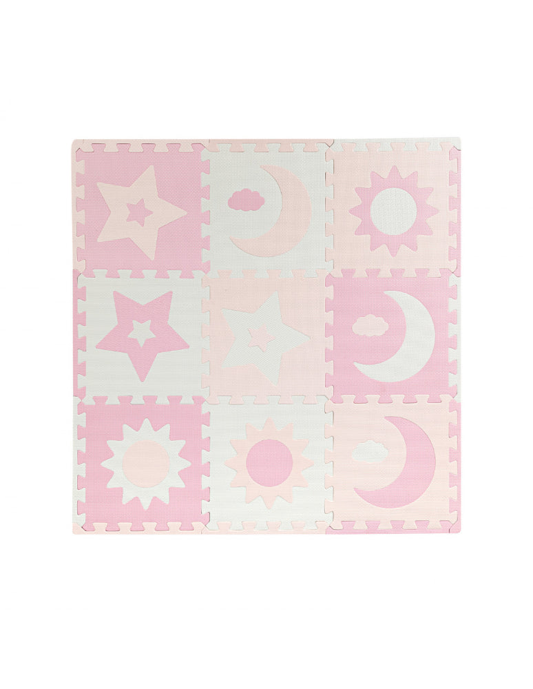 Tapete Puzzle Sensorial 3D Momi Nebe Pink