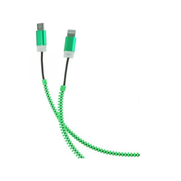 Cabo Adaptador USB X1 Micro USB 5/6 Green - MI6063100