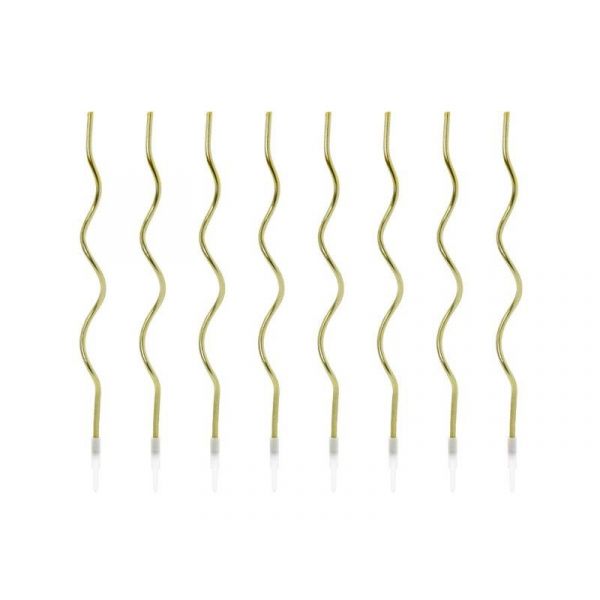 Partydeco Pack Velas Curly Dourado - 530105973