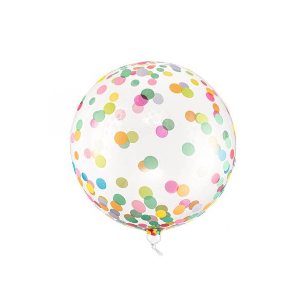 Partydeco Balão Foil Cristal Bolinhas Multicor - 530174016