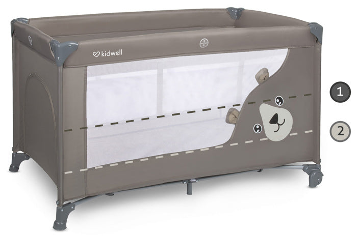 Cama de viagem 2 níveis Kidwell Blissy Duo Beige