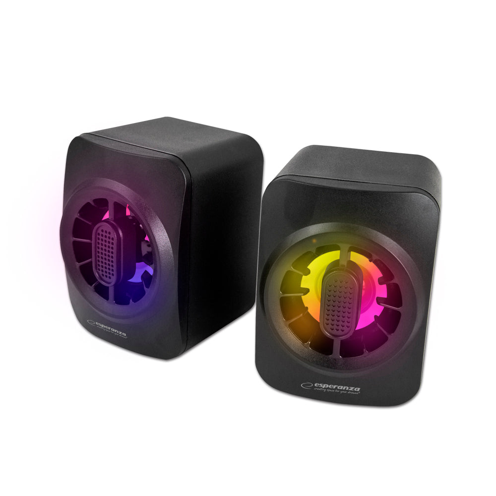 Esperanza Usb Speakers 20 Led Rainbow Sakara - EZ-EGS104