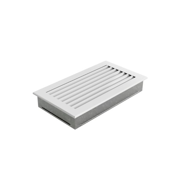 Kratki Grelha de Ventilação Persiana Fixa Branca 17x30cm