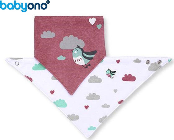 Baby Ono - Babete "Bandana" pássaros
